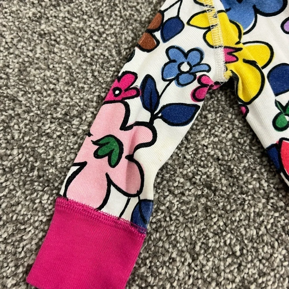 Hanna Andersson Floral Kids One Piece pajamas 6-12 months